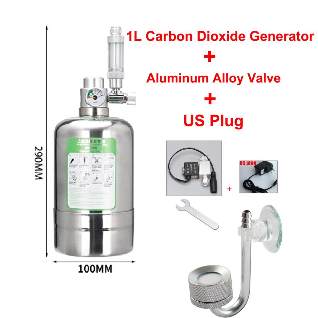FZONE générateur de CO2 d’Aquarium Kit de réacteur de système 2,5L/4L