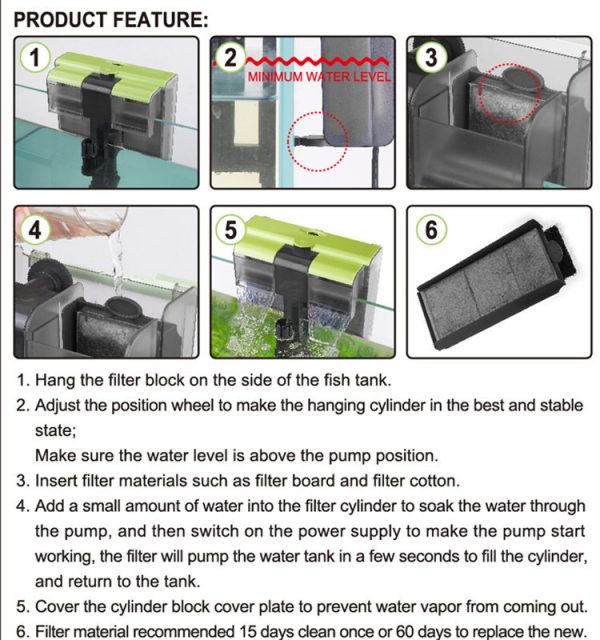 SEABillion FishTank UV/Non-UV Hanging Filter (Premium) - Image 2