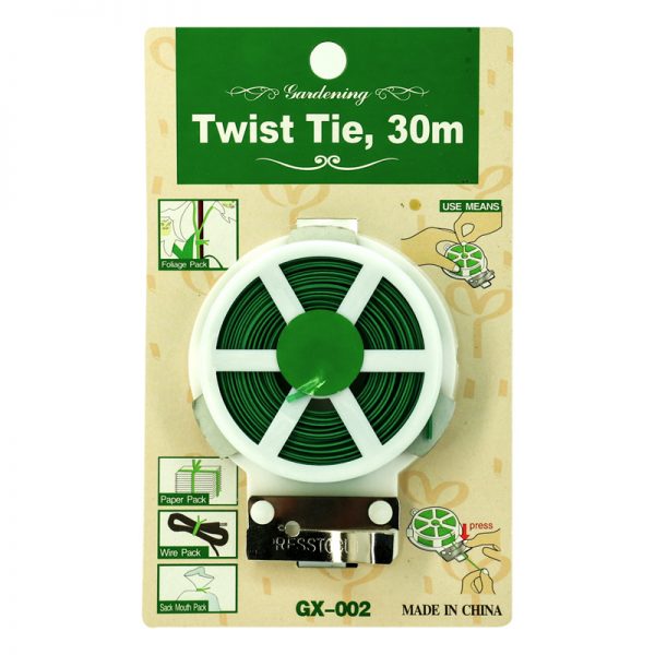 Plant/Decor Binding Twist Tie (Green-30M)